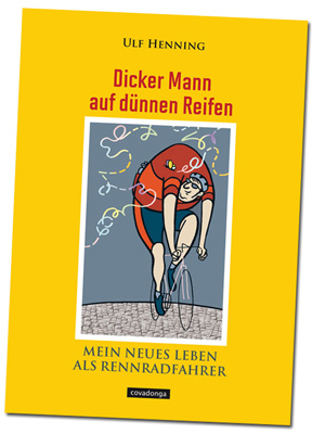 Dicker Mann auf dünnen Reifen